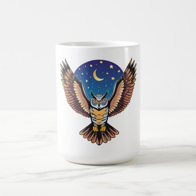 Caneca De Café Coruja-ornada (Centro)