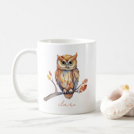Caneca De Café Coruja Personalizada
