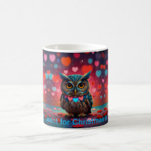 Caneca De Café Coruja sempre ama você