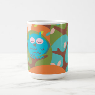 Caneca De Café Coruja Sonolenta