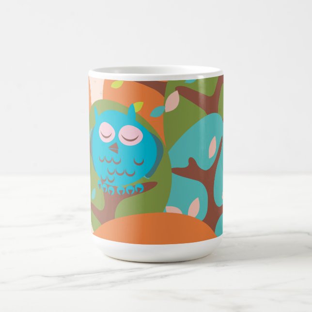 Caneca De Café Coruja Sonolenta (Centro)