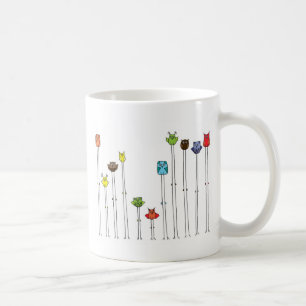 Caneca De Café Corujas em Multicolors