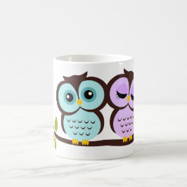 Caneca De Café Corujas Lindas