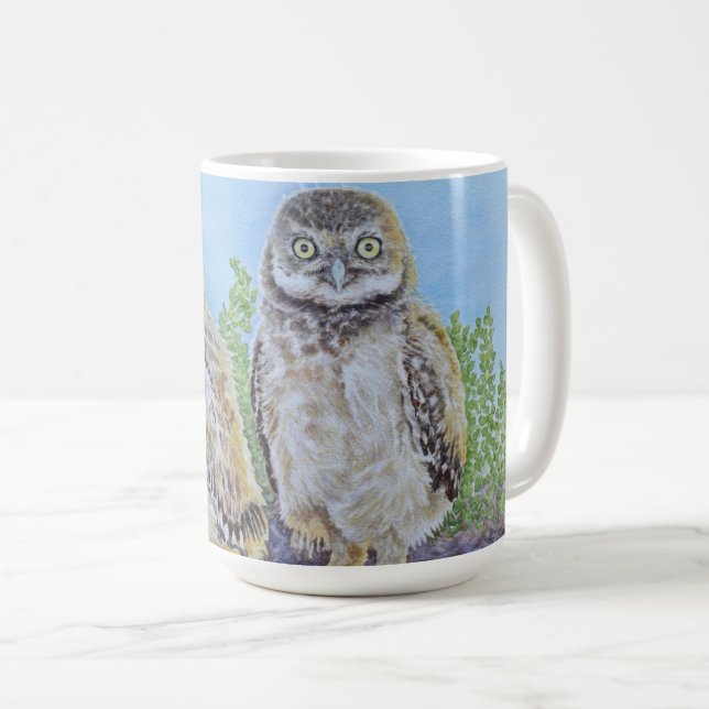 Caneca De Café Corujinhas Subterrâneas (Frente Esquerda)
