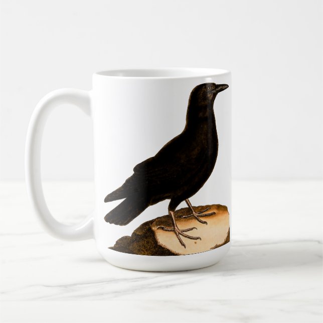 Caneca De Café Corvids Bird Crow ou Raven Coffee Mug (Esquerda)