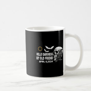 Caneca De Café Corvo-Caveira Olá Escuridão Meu Velho Amigo Solar