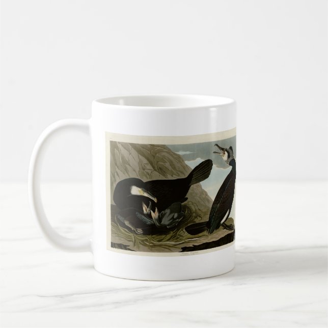 Caneca De Café Corvo-comum - das Aves da América de Audubon (Esquerda)
