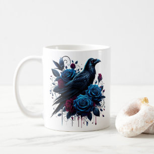 Caneca de Café Corvo de Halloween
