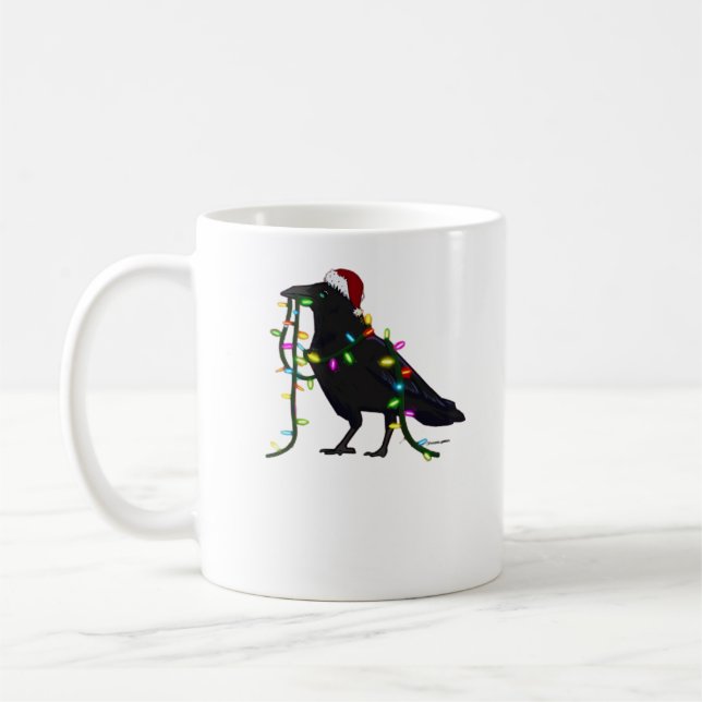 Caneca De Café Corvo de Natal É a Temporada (Esquerda)
