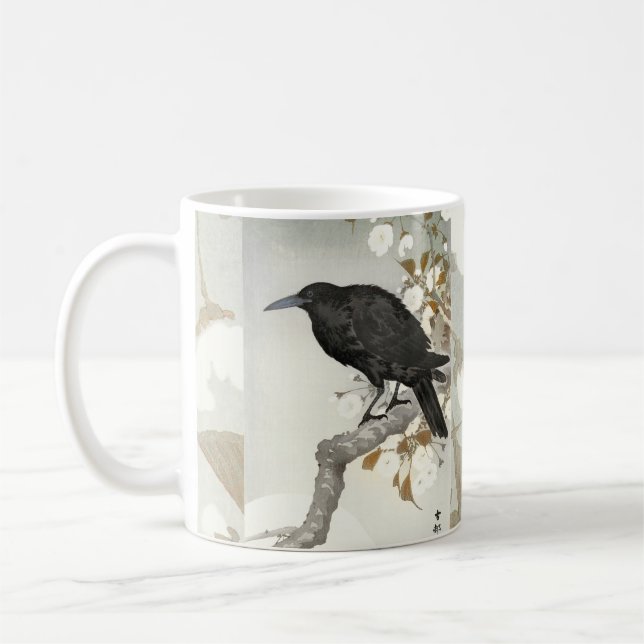 Caneca De Café Corvo Koson Japonês Pássaro Corvo (Esquerda)