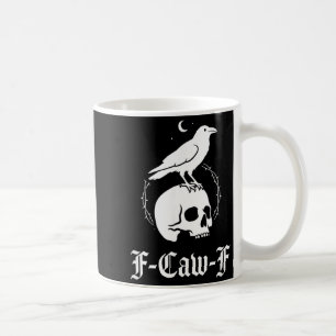Caneca De Café Corvo Preto Corvo Preto Pássaro Arte Gótica Humor
