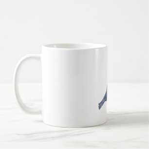 Caneca De Café corvo preto de pássaro com coração de amor