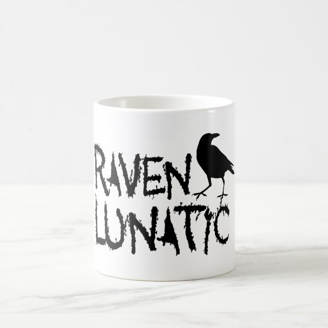 Caneca De Café Corvo preto excêntrico do corvo (Centro)