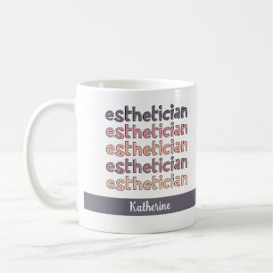 Caneca De Café Cosmetólogo esteticista personalizado Beauticista
