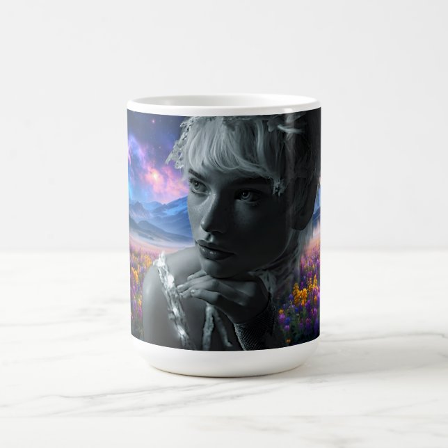 Caneca De Café Cosmic Bloom Muse (Centro)