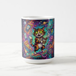 Caneca de Café Cosmic Cat – Gato Espacial da Galáx