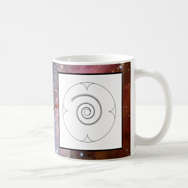 Caneca De Café Cosmic Electromagnetic Life Energy (Direita)