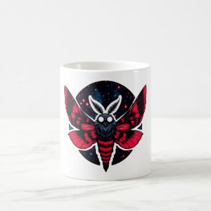 Caneca De Café Cosmic Moth - Art Folklore Mothman