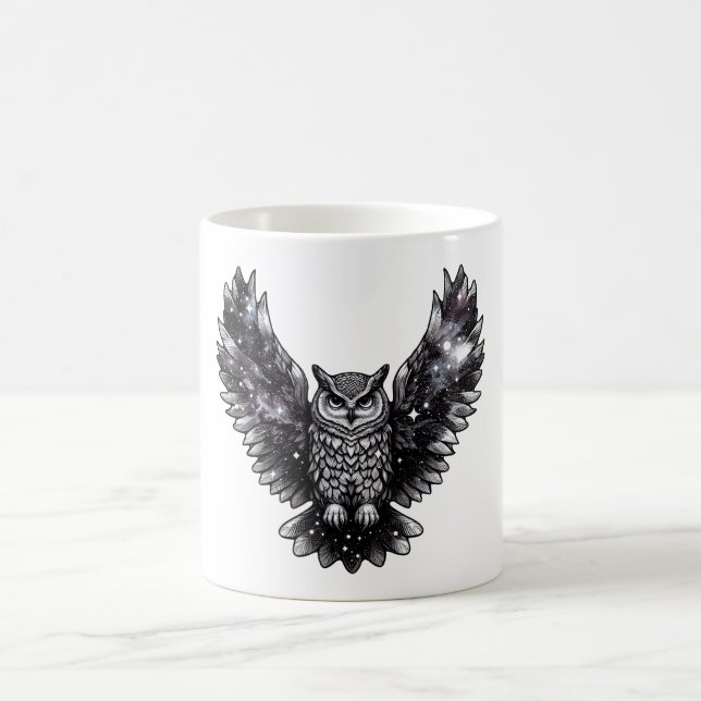 Caneca De Café Cosmic Owl Majestade (Centro)