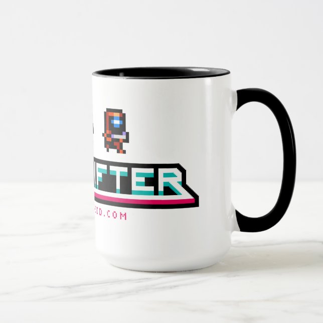 Caneca de café cósmica de Xeodrifter (15oz.) (Direita)