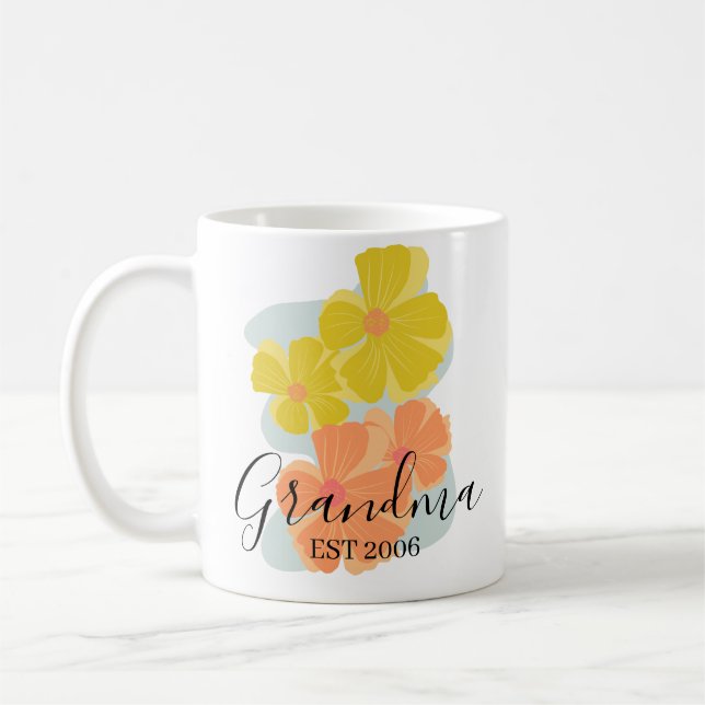 Caneca De Café Cosmo Flores Mãe Avó (Esquerda)