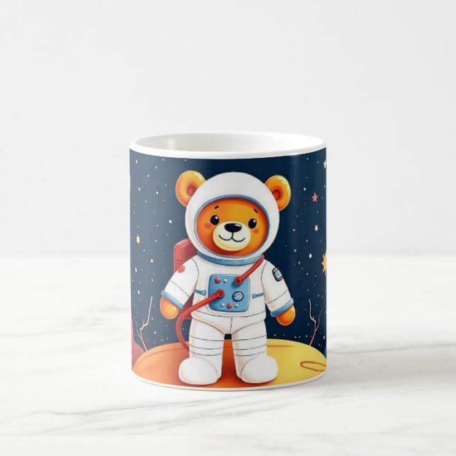 Caneca De Café Cosmonauta Teddy Glowscape (Centro)