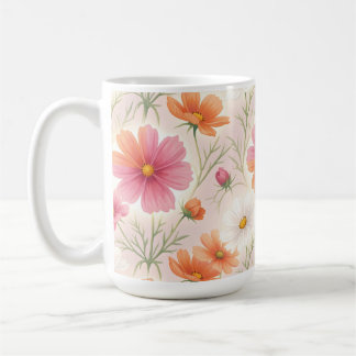 Caneca De Café Cosmos Blossoms Pastel Harmony