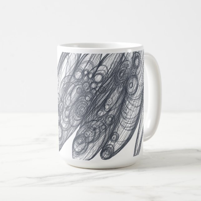 Caneca De Café Cosmos Enredado (Frente Esquerda)