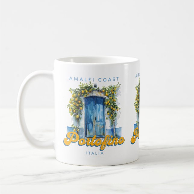 Caneca De Café Costa Amalfi Portofino La Dolce Vita Italia Lemons (Esquerda)
