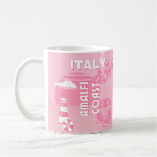 Caneca De Café Costa Amalfi, Viagem, Arte Rosa