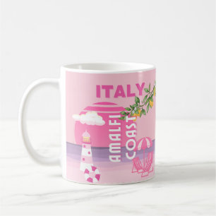 Caneca De Café Costa Amalfi, Viagem de pré-disquete, rosa