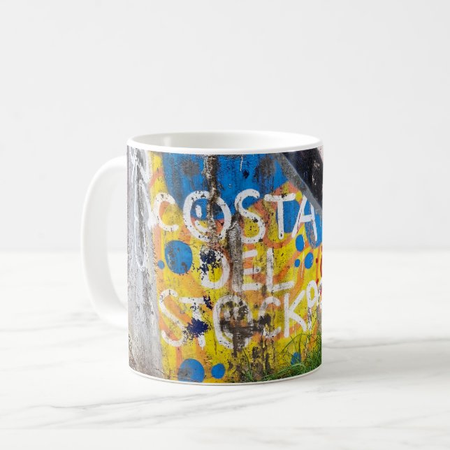 Caneca De Café Costa Del Stockport (Frente Esquerda)