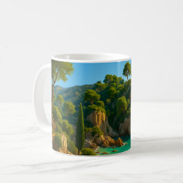 Caneca De Café Costa do Mediterrâneo