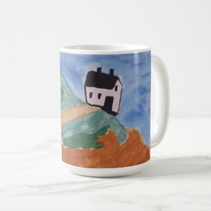 Caneca De Café Costa e Flor de Verão