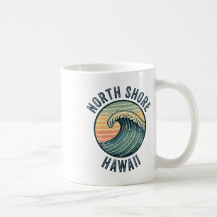 Caneca De Café Costa Norte Oahu Havaí Lembrança Surfando Havaiano