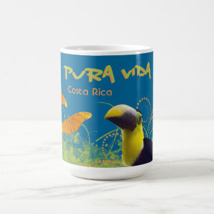 Caneca De Café Costa Rica Pura Vida Toucan Mug