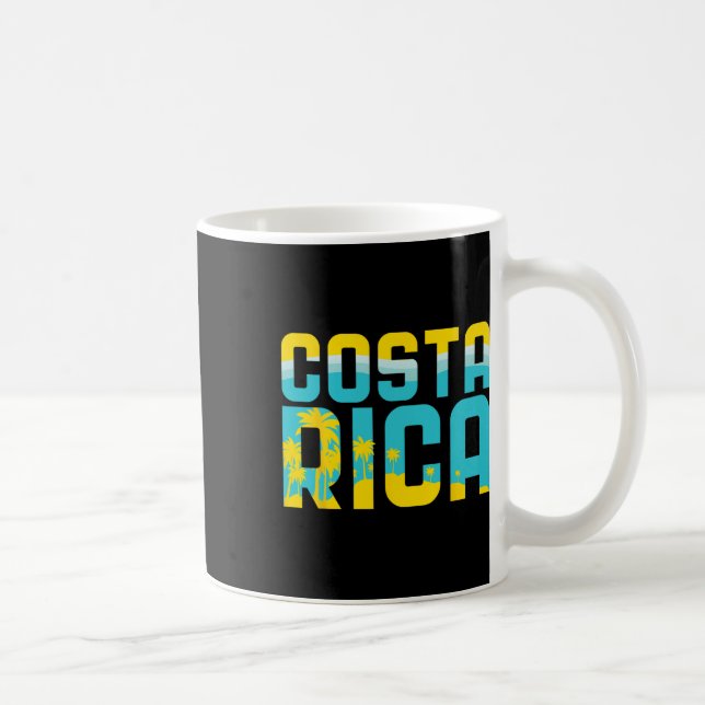 Caneca De Café Costa Rica T Shirt Vacation Souvenir Travel Gift  (Direita)