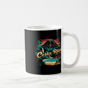 Caneca De Café Costa Rica Vintage 70s Família de Trás Retro