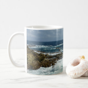 Caneca De Café Costa Rocky de Aruba e Oceano Azul