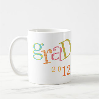 Caneca De Café Costume colorido do ano da classe da graduação do