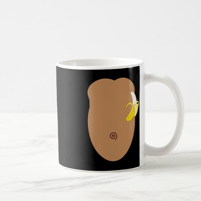 Caneca De Café Costume de Halloween Macaco (Direita)