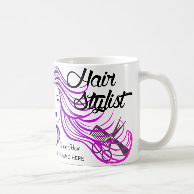 Caneca De Café Costume do Hairstylist (Direita)