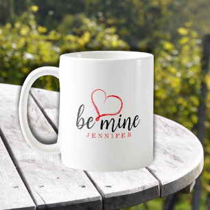Caneca De Café Costume ser meu, dia de Namorados simples