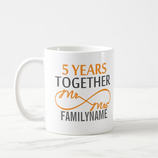 Caneca De Café Costume, Sr. e Sra. 5 (Esquerda)