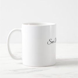 Caneca De Café Costura de Linha Azul Bonita