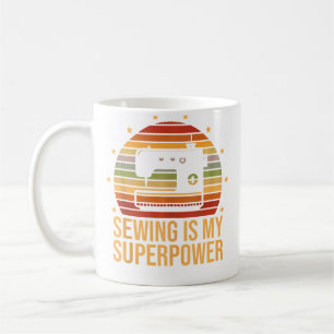 Caneca De Café Costura É Meu Superpoder Costureira Quilting Costu