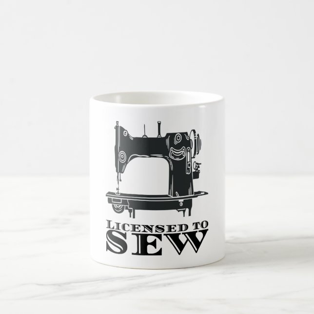 Caneca De Café Costura - Licenciada Para Costurar (Centro)