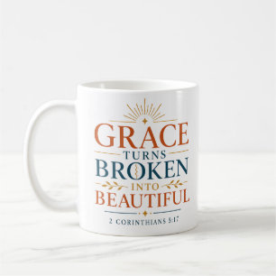 Caneca De Café Cota cristã graciosa transforma quebrado em belo