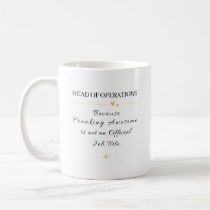 Caneca De Café Cota da Chefia do Escritório de Operações