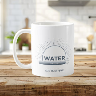 Caneca De Café Cota de Energia Solar Nome Personalizado